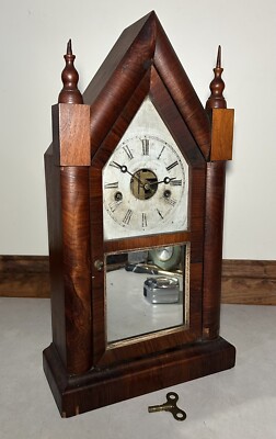 Ansonia Cottage Early American Steeple Mantel Table Clock | eBay