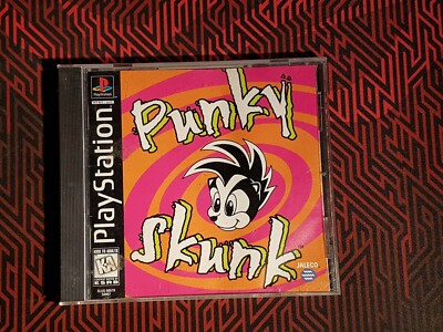 Punky Skunk Sony Playstation 1 1998 disc+manual MINT
