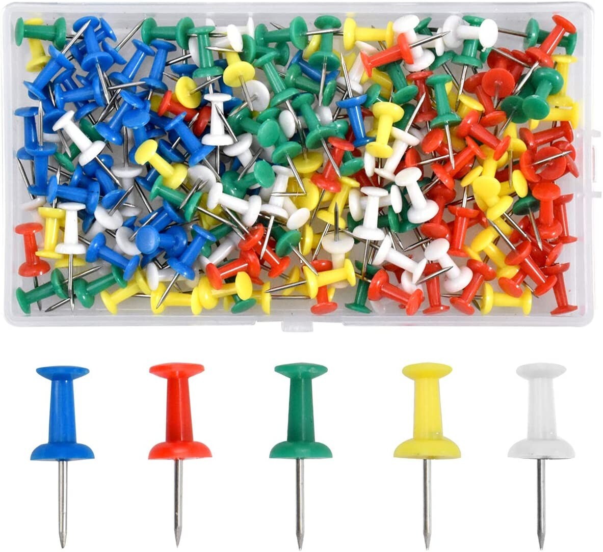 180 Push pins for cork board thumb tacks multicolour notice display board DIY