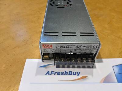 Mean Well SP-200-24 Switching Power Supply, 100-240VAC, 24VDC, 50/60Hz ...