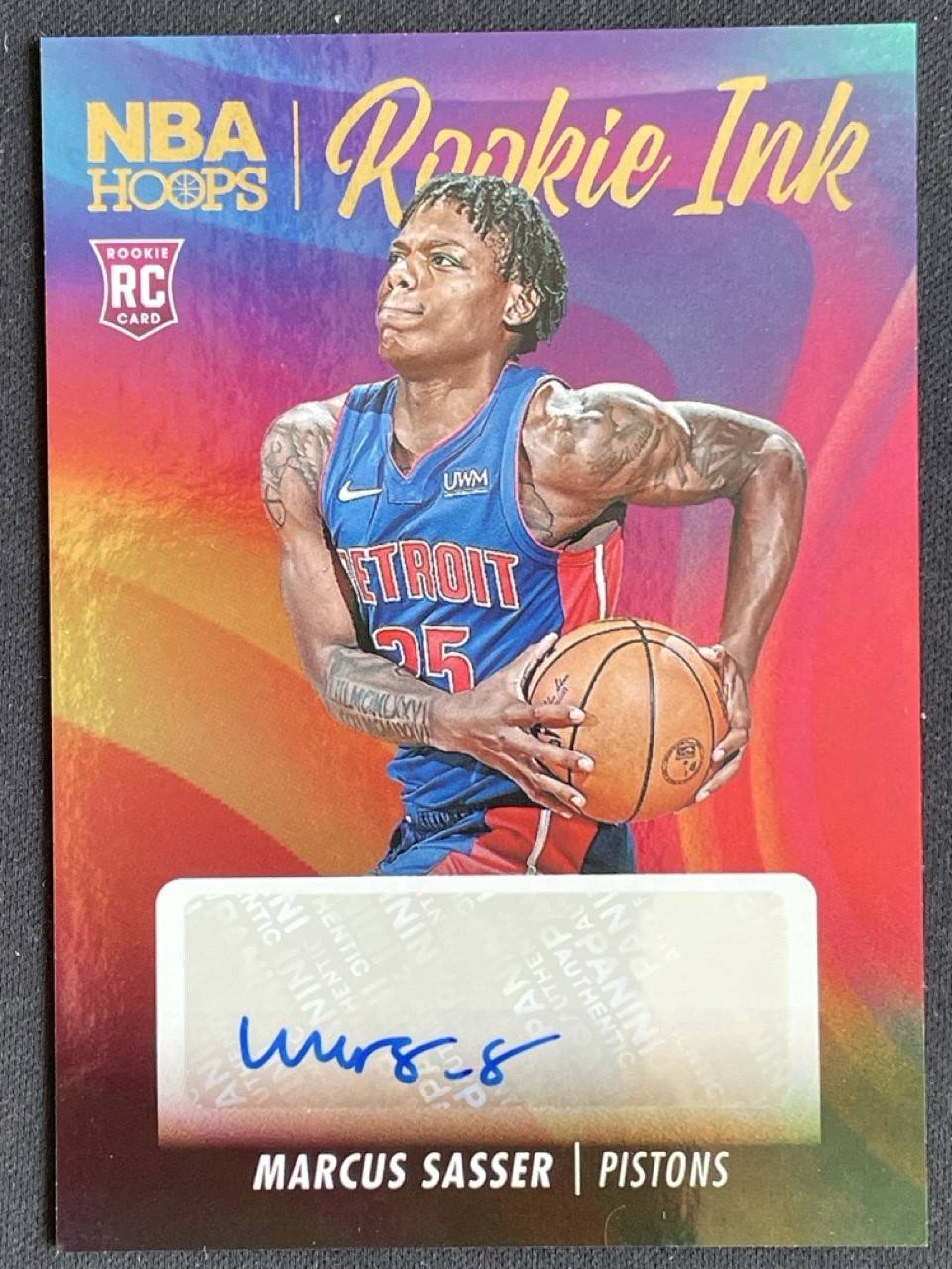 Marcus Sasser 2023-24 Panini Hoops Rookie Ink Auto RC #RI-SAS