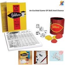 Classic Yahtzee Dice Game Retro Artwork Family Fun Ages 8 Winning Moves USA
