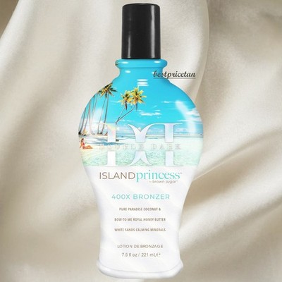 Brown Sugar DOUBLE DARK ISLAND PRINCESS 400X Bronzer Tanning Lotion - 7.5oz