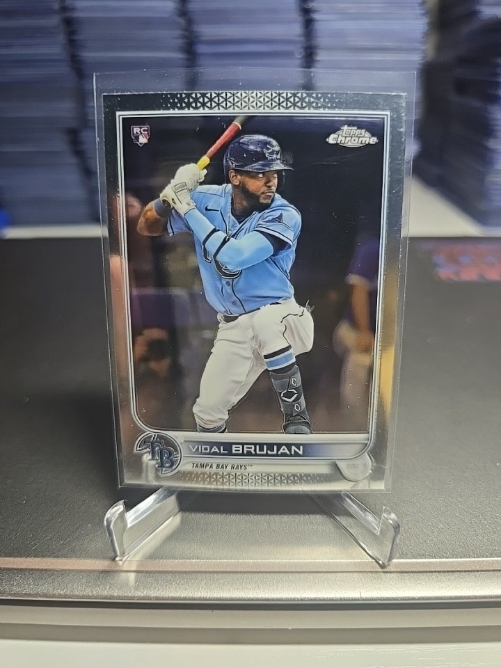 2022 Topps Chrome Refractor #134 Vidal Brujan  RC Rookie Tampa Bay Rays
