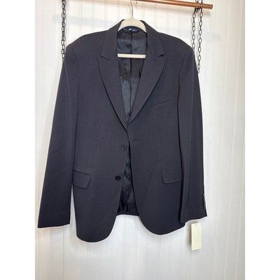 NWT Tod s Mens Navy Blue Wool Blazer Single Breasted Sports Formal Suit Size 52