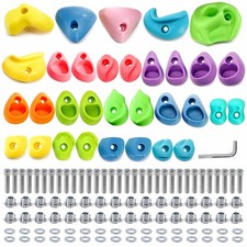 ZENFUN 32 Packs Rock Climbing Holds Multi Size and Color, Indoor Outdoor Rock