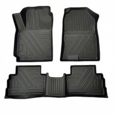 Car Floor Mats For Hyundai Kona 2018-2023 Black Foldable And Waterproof