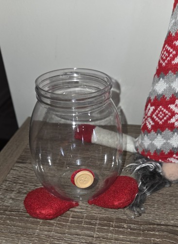 Red Knit Hat Gnome Jar Christmas Party Box - Picture 8 of 8