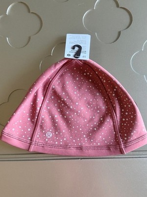 LULULEMON Fleece Reflective Running Beanie NWT Brier Rose S/M
