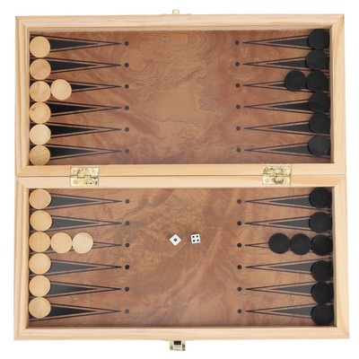 3 In 1 Falten Holz Chess Checkers Brettspiel Portable CU