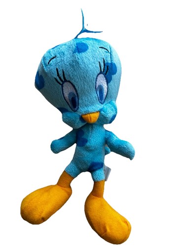 Looney Tunes Tweety Bird 12" Plush Blue Hearts Stuffed Animal Nanco - 第 1/4 張圖片