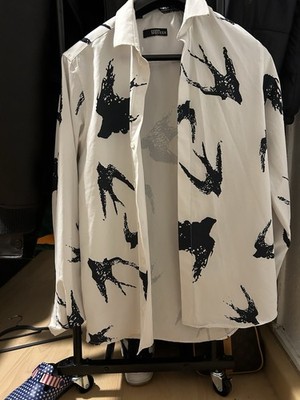 Alexander McQueen Hemd mit verdeckter Knopfleiste für Herren in Elfenbeinfarben