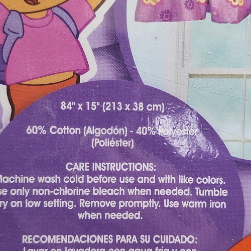 Dora the Explorer Windoe Valance Bedroom Decor Nick Jr 2005 SEALED - Picture 4 of 4