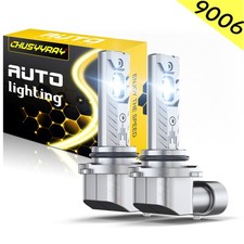 2-Pack 9006 LED Headlight Bulb Conversion Kit Low Beam White Super Bright 6500K