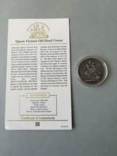 Queen Victoria Old Head Crown Coin 1900