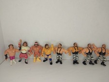 Lot Of 8 Vintage Hasbro Wrestlers WWF WWE WCW Wrestling Figures 1990 Roddy Macho