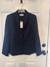 Brass Women s Modern Navy Blue Blazer Size 8