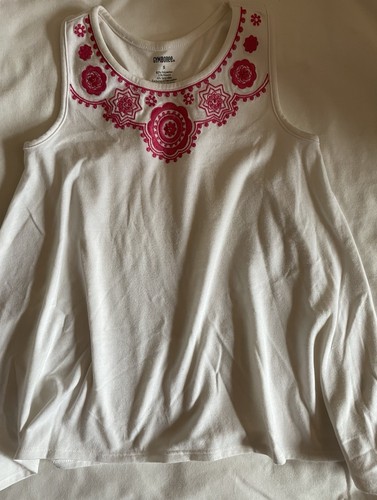 Gymboree Vintage FLOWER BAZAAR 4 pc Set Top Pants Headband Snap Clips Sz 5-6 - Picture 2 of 6