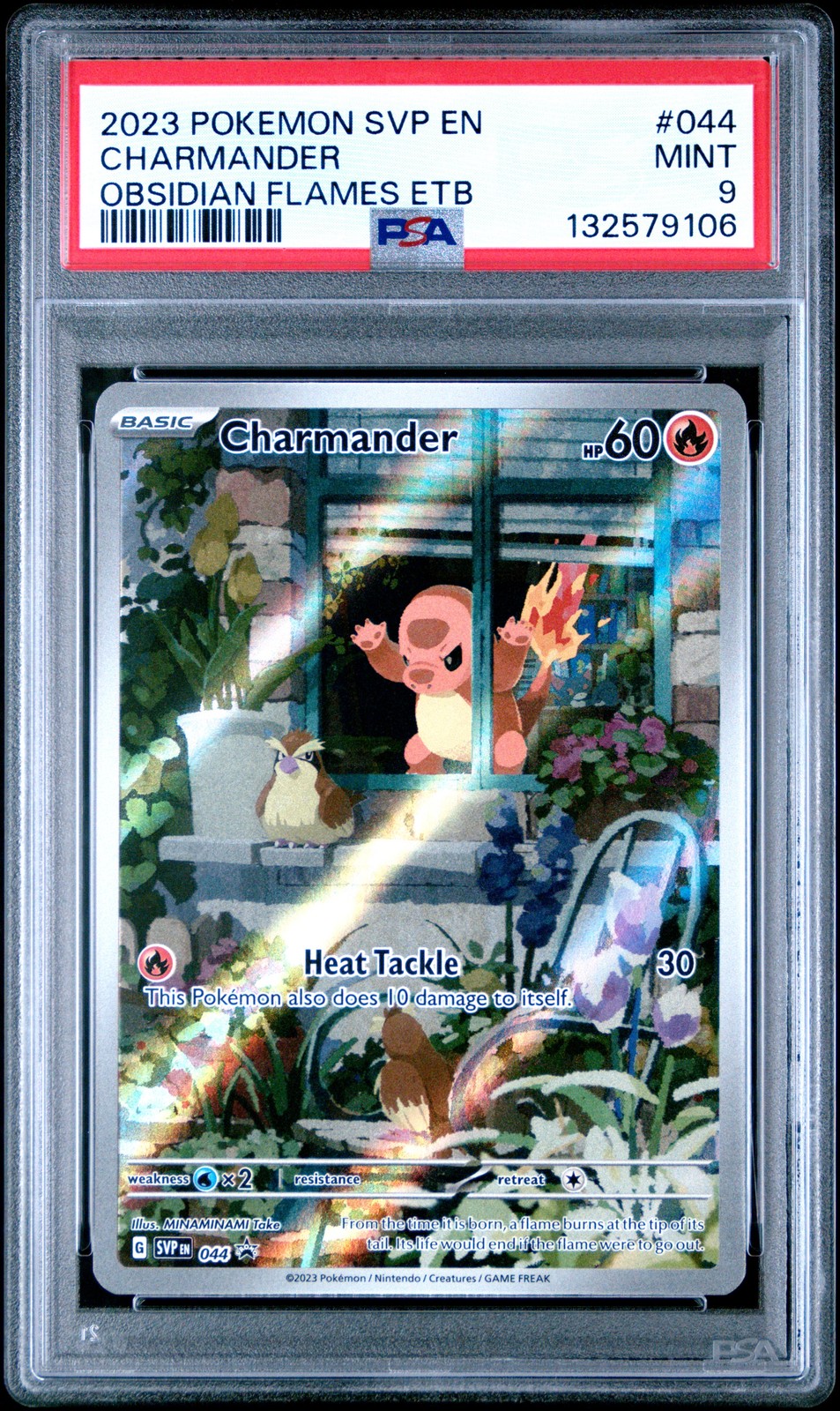 2023 POKEMON SVP EN-SV BLACK STAR PROMO #044 CHARMANDER PSA 9