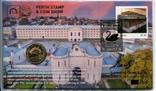 2025 Australia Perth Stamp & Coin Show PNC Fremantle Prison Signed Day 1