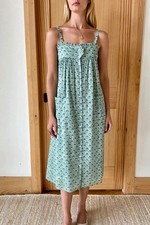 Emerson Fry Astrid Midi Dress Cornflower Large Block Print India Collection