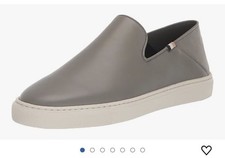 BOSS Men's Rey Leather Slip on Sneaker Size 13