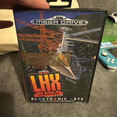 LHX Attack Chopper Sega Mega Drive Spiel 100% Komplett Case Cartridge Handbuch