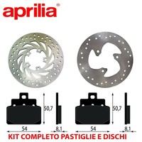 Komplettsatz Scheiben UND BelÄGe Aprilia Leonardo 150 1999 2004