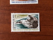 TAAF Yvert Num 90 Leopard de mer ANNEE 1980