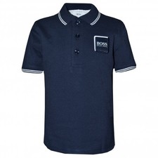 Image of Hugo Boss Boys Navy Polo Shirt