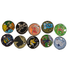 Lot of 10 Pathtags Geocaching Trackable Coins / Tags Various Designs BatchC