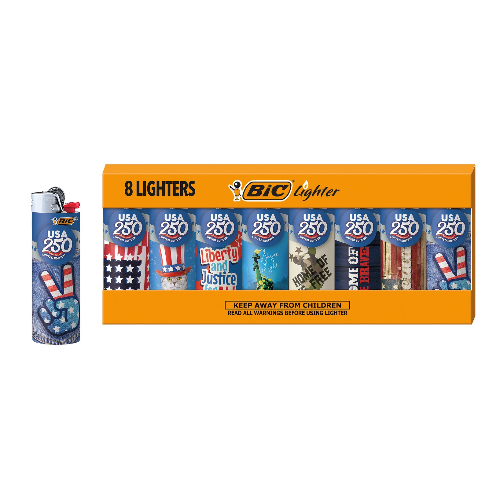 BIC Maxi Pocket Lighters, Special Edition  250th Anniversary