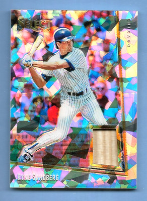 RYNE SANDBERG 2020 PANINI SELECT ICED GAME USED BAT RELIC #'D /25 MLB CUB LEGEND
