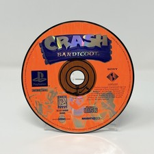 Crash Bandicoot Sony PlayStation PS1 1996 Black Label Disc Only Tested