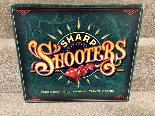Sharp Shooters Milton Bradley 1994 Dice Board Game Dice Vintage READ