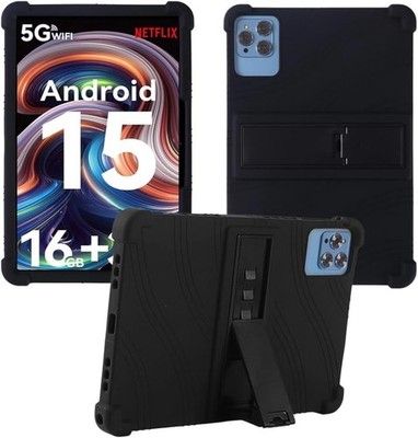 Case for 10.1 inch Android Tablet, Universal Soft Silicone Cover, Black