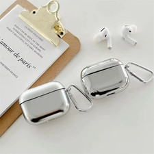 Electroplated Mirror Case with Hook for AirPods Pro 1-4 US