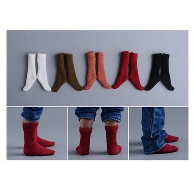 Miniatur-Röhrensocken Retro Cosplay niedliche stilvolle Mini-Wadensocken im Maßstab 1:12