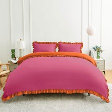 Clearance Bedding Set Reversible Duvet Quilt Cover Pillowcase Single Double King