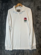 England Rugby Union Shirt Jersey Mens XL Rubber Buttons Long Sleeve
