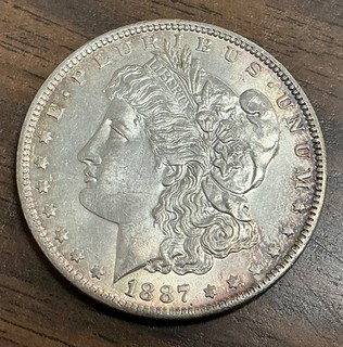 1887 O $1 Morgan Silver Dollar UNC Details