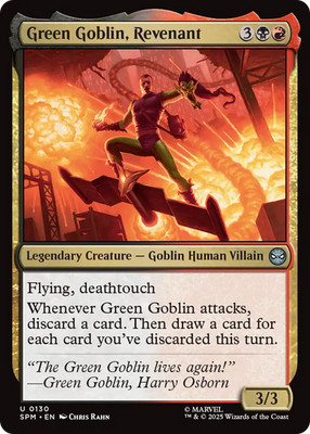 x1 Green Goblin, Revenant SPM Spider-Man MTG 130 M/NM 1x