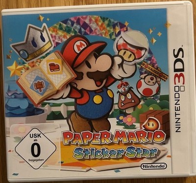 Paper Mario Sticker Star - Nintendo 3DS Spiel **TOP**