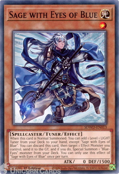 SDWD-EN013 Sage with Eyes of Blue : Common 1st Edition Mint YuGiOh Card