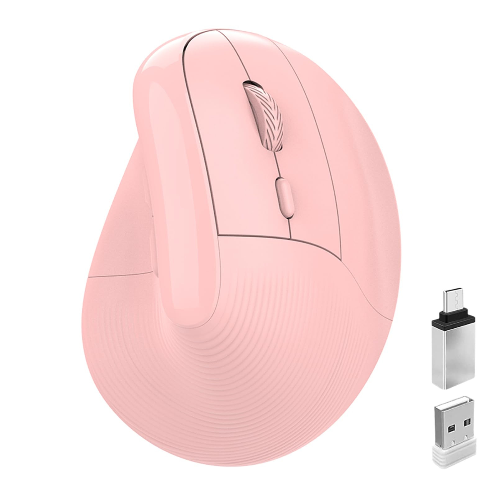 Bluetooth Wireless Ergonomic Vertical Mouse USB-C Rechargeable for Comfortable and Pain-Free Use