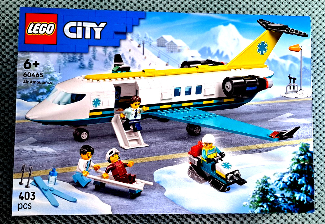 Lego City / Town - 60465 Emergency Rescue Plane - New & Sealed