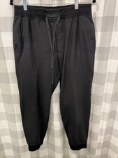 Lululemon ABC Jogger Athletic Dark Black Size Large Damaged Drawstring