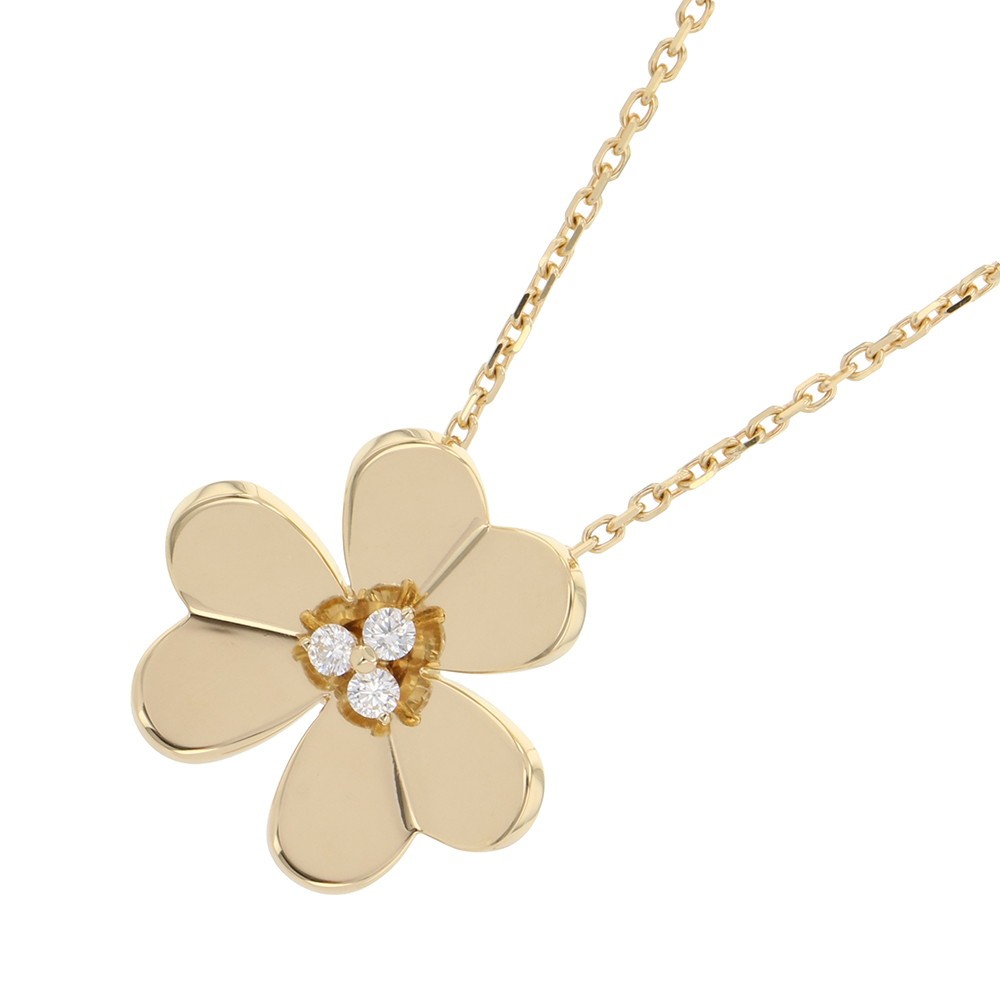 Van Cleef & Arpels Frivole Pendant Large Model Size Large 18K Yellow Gold VC...