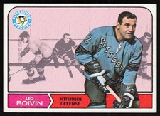 1968-69 Topps Hockey EX-MINT Leo Boivin Pittsburgh Penguins #101