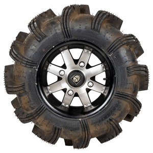 Used Item.Polaris 14" Matte Black Amplify 29.5" Anarchy Wheel Tire RZR XP